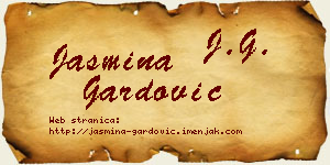 Jasmina Gardović vizit kartica